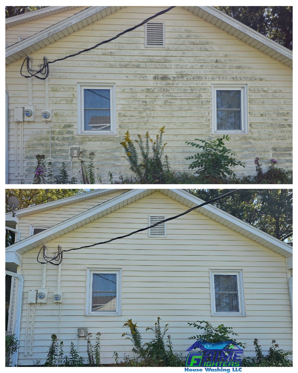 Grime Fighters House Washing Revitalizes Maryannes Home in St. Joseph, Missouri!