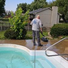 Lathrop MO pool deck, concrete cleaning and deck washing thumbnail